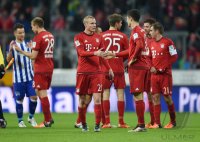 Fussball 1. Bundesliga Saison 15/16: FC Bayern Muenchen - Hertha BSC Berlin