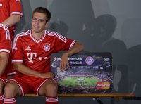 Fussball 1. Bundesliga 2013/2014:  Fototermin beim  FC Bayern Muenchen