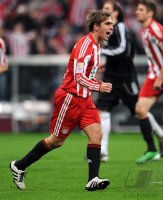 Fussball 1. Bundesliga : JUBEL nach dem Elfmeter Tor zum 2:0 von Philipp Lahm (FC Bayern Muenchen)