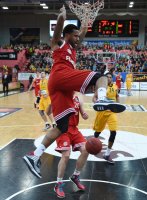 Basketball 1. Bundesliga 14/15 Hauptrunde:  Walter Tigers Tuebingen  - FC Bayern Muenchen
