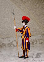 Rom, Schweizer Gardisten bei der Generalaudienz Papst Franziskus I.