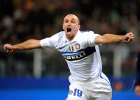 FUSSBALL SERIE A:   JUBEL Esteban Cambiasso (Inter Mailand)