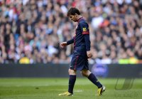 FUSSBALL Primera Division 2012/2013: Lionel Messi (Barca) enttaeuscht