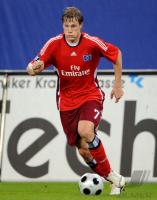 FUSSBALL UEFA CUP: Hamburg, JANSEN Einzelaktion