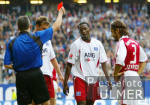 FUSSBALL 1. Bundesliga: Hamburg - Bayern, Rote Karte