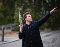 Buendnis 90 / Die Gruenen, Wahlkampf Landtagswahl Baden - Wuerttemberg, ZDF Heute Show Reporter Lutz van der Horst