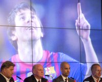 FUSSBALL 1. Bundesliga  2013/2014: Vorstellung Trainer Guardiola (FC Bayern Muenchen)