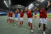 FUSSBALL  Olympia 2008   Viertelfinale  Frauen   Schweden - Deutschland