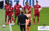 Fussball 1. Bundesliga Saison 21/22: Teampraesentation FC Bayern Muenchen