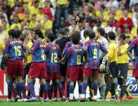 Fussball International: Champions League Finale, Lehmann sieht Rot