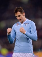 FUSSBALL SERIE A 2013/2014:  JUBEL Miroslav Klose (Lazio Rom)