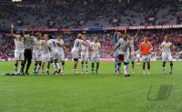 Fussball 1. Bundesliga, Saison 2011/2012:  JUBEL nach dem Sieg  Borussia Moenchengladbach