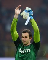 FUSSBALL International Serie A 2012/2013: JUBEL Torwart Samir Handanovic (Inter Mailand)