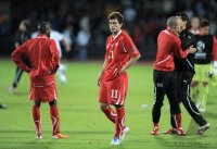 Fussball U21-EURO 2011 FINALE:  Innocent Emeghara , Admir Mehmedi (v. li., Schweiz)