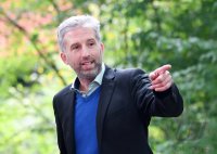 Bundestagswahl 2021 in Tuebingen: Tuebinger Oberbuergermeister Boris Palmer (Die Gruenen)