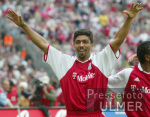 FUSSBALL  1. Liga JUBEL  FC Bayern - Stuttgart Elber