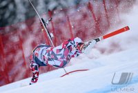 Ski Alpin Kitzbuehel 2016; Abfahrt Training Sturz Florian Scheiber (AUT)