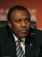 FUSSBALL WM 2010   Abschluss PK   Irvin Khoza (RSA)