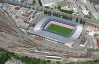 FUSSBALL EM 2008 Luftbild Stadion Genf