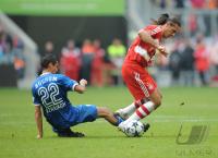 Fussball 1. BL Bayern-Bochum; Zweikampf