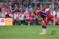 Fussball, 1. Bundesliga  Saison 2013/2014: Verletzung Bastian Schweinsteiger (FC Bayern Muenchen)