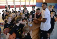 Basketball Herbstcamp SV 03 Tuebingen; Tyrone Nash (Tigers) zu Besuch