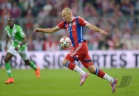 Fussball 1. Bundesliga Saison 14/15: Arjen Robben (FC Bayern Muenchen)
