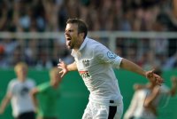 Fussball Saison 2012/2013 DFB Pokal; JUBEL Matthew Taylor (Preussen Muenster)