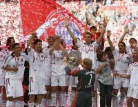 Fussball 1.Bundesliga JUBEL  FC Bayern Muenchen