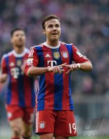 Fussball 1. Bundesliga Saison 14/15: FC Bayern Muenchen - TSG 1899 Hoffenheim