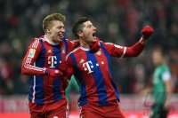 Fussball 1. Bundesliga Saison 14/15: FC Bayern Muenchen - FC Schalke 04