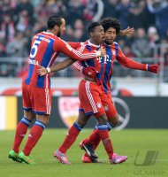 Fussball 1. Bundesliga Saison 14/15: JUBEL FC Bayern Muenchen