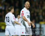 Fussball DFB-Pokal: Aachen - Gladbach, enttaeuschte Gladbacher