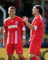 FUSSBALL, DFB Pokal, 1. Hauptrunde: Emden - Koeln, PODOLSKI und MANICHE