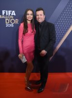 Fussball International  FIFA Ballon d Or 2015: Lothar Mattaeus (Deutschland) mit Frau Anastasia Klimko