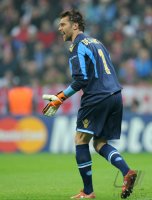 Fussball CHL  Saison 2011/2012:  Morgan De Sanctis (SSC Neapel)