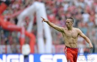 Fussball  1. Bundesliga  13/14: JUBEL Franck Ribery (FC Bayern Muenchen)