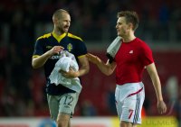 FUSSBALL INTERNATIONALES TESTSPIEL: Daenemark - Schweden