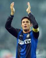 FUSSBALL SERIE A: Jubel Javier Zanetti (Inter Mailand)