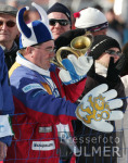 Nordische Ski WM - Finnischer Fan mit kleinem Horn