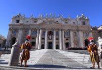 Rom; Papst Franziskus I. spricht den Urbi Et Orbi Segen