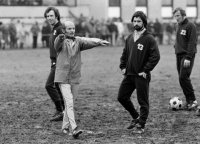 Fussball Beckenbauer, Cramer, Mueller  (FC Bayern)