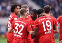 Fussball 1. Bundesliga Saison 19/20: TSG 1899 Hoffenheim - FC Bayern Muenchen