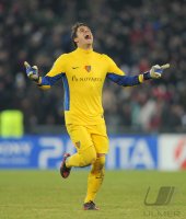 Fussball CHL  Saison 2011/2012:  JUBEL Torwart Yann Sommer (FC Basel)
