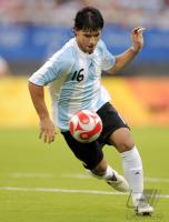 FUSSBALL  Olympia 2008  Peking  Vorrunde Argentinien - Australien