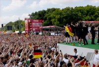 Ankunft der Deutschen Nationalmannschaft in Berlin nach dem Gewinn der Weltmeisterschaft 2014