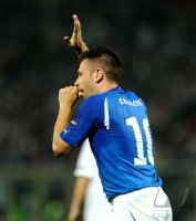 Fussball International EM 2012-Qualifikation:  BABYJUBEL von Antonio Cassano (Italien)