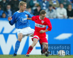Fussball 1. Bundesliga: Bochum - Stuttgart, Zweikampf
