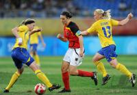 FUSSBALL  Olympia 2008   Viertelfinale  Frauen   Schweden - Deutschland