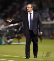 Fussball Supercoppa Italia Finale 2014 in Doha: Trainer Rafael Benitez (SSC Neapel)